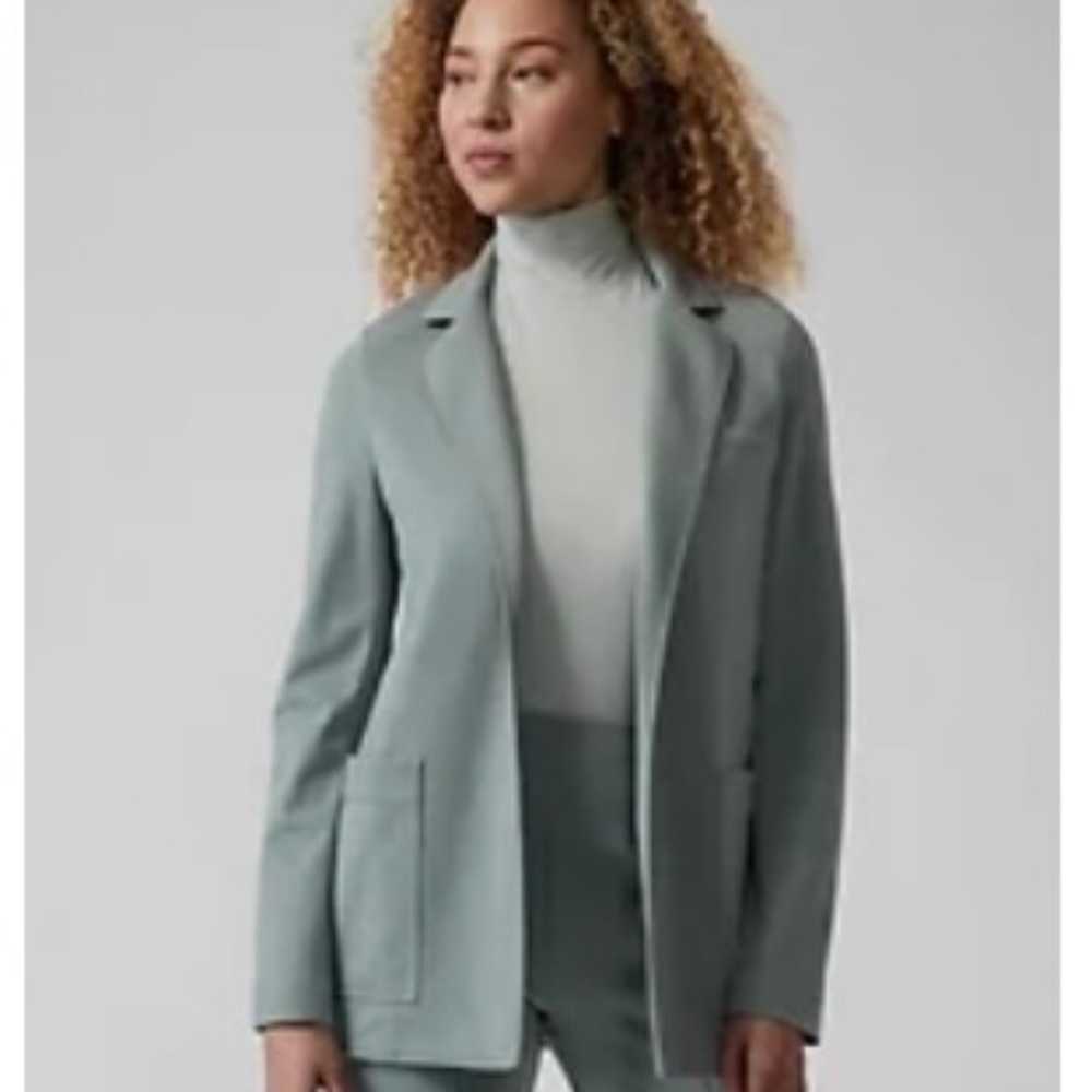 Eastbound Minimalistic Grey Blazer and Straight Leg Pant